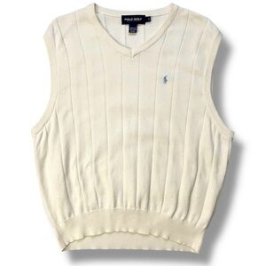 Vintage Polo Golf Ralph Lauren Cream Sweater Vest